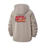 Glorious Morning Typographic Unisex Full-Zip Printed Waterproof Hooded Windbreaker