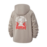 Ghost Hunting Mummy Unisex Full-Zip Printed Waterproof Hooded Windbreaker