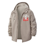 Ghost Hunting Mummy Unisex Full-Zip Printed Waterproof Hooded Windbreaker