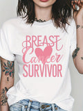 Blue Shirt Women Breast Cancer Survivor Heart Pink Awareness Ribbon, Shirt For Women, Womens Grinch Shirt