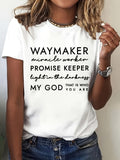 Womens Graphic Tees Vintage Promising Inspirational Faith Text On White Cotton Tshirt, Vintage Shirts Women, Womens Tees