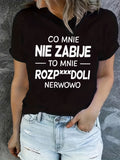 Womens Tees Black Cotton Relaxed Fit Casual Tshirt, Vintage Shirts Women, Funny Shirts For Women