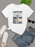 Womens Grinch Shirt Shook Family Tree And Bunch Nuts Fell Out Funny Statement Tshirt, Womens Tees, Funny Shirts For Women