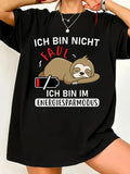 100 Cotton T Shirts For Women Sleeping Lazy Cartoon Style Battery Energy Saving Sloth, Womens Grinch Shirt, Womens White Tee