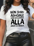 Graphic Tshirts Women Non Intolerant Social People Tshirt, Cotton T Shirts For Women, Green Shirt Womens