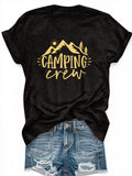 Womens Grinch Shirt Camping Crew Rustic Nature Scene With Mountains Trees And Sun Tshirt, Womens Tees, Cute T Shirts For Women