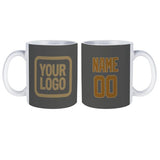 Custom Dark Grey Khaki Mug