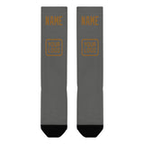 Custom Dark Grey Khaki Knee-High Sock