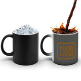 Custom Dark Grey Khaki Magic Mug