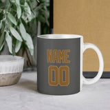Custom Dark Grey Khaki Mug