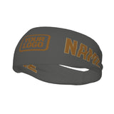 Custom Dark Grey Khaki Sports headband