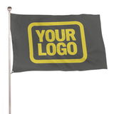 Custom Dark Grey Light Yellow Flag
