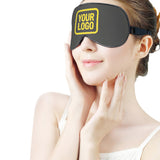 Custom Dark Grey Light Yellow Sleep Mask