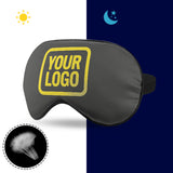 Custom Dark Grey Light Yellow Sleep Mask