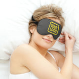 Custom Dark Grey Light Yellow Sleep Mask