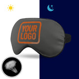Custom Dark Grey Orange Sleep Mask