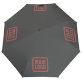Custom Dark Grey Copper Rose Automatic Umbrella