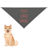 Custom Dark Grey Copper Rose Pet Scarf