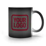 Custom Dark Grey Crimson Red Magic Mug