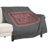 Custom Dark Grey Copper Rose Blanket