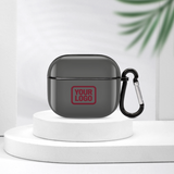 Custom Dark Grey Crimson Red AirPods Case (3rd Generation)