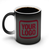 Custom Dark Grey Crimson Red Magic Mug