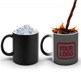 Custom Dark Grey Crimson Red Magic Mug