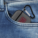 Custom Dark Grey Crimson Red AirPods Case