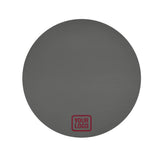 Custom Dark Grey Crimson Red Round Table Cloth