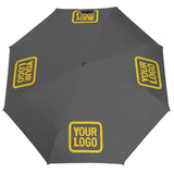 Custom Dark Grey Gold Automatic Umbrella