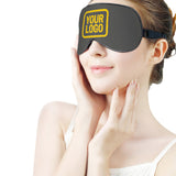 Custom Dark Grey Gold Sleep Mask