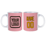 Custom Light Pink Yellow Mug