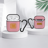 Custom Light Pink Yellow AirPods Case