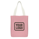 Custom Light Pink Yellow Canvas Tote Bag