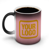 Custom Light Pink Yellow Magic Mug