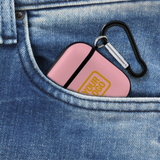 Custom Light Pink Yellow AirPods Case
