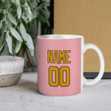 Custom Light Pink Yellow Mug