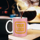 Custom Light Pink Yellow Mug