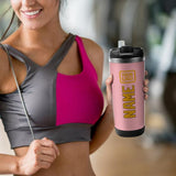 Custom Light Pink Yellow Stainless Steel Water Cup