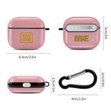 Custom Light Pink Yellow AirPods Case (3rd Generation)