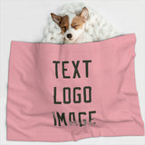Custom Light Pink Olive Pet Blanket