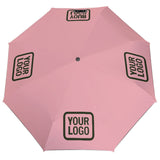 Custom Light Pink Olive Automatic Umbrella