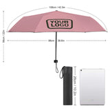 Custom Light Pink Olive Automatic Umbrella