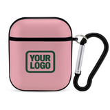Custom Light Pink Green AirPods Case
