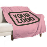 Custom Light Pink Olive Blanket