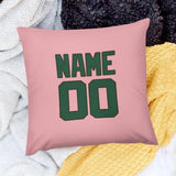 Custom Light Pink Green Pillowcase
