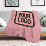 Custom Light Pink Olive Blanket