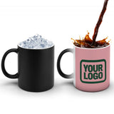 Custom Light Pink Green Magic Mug