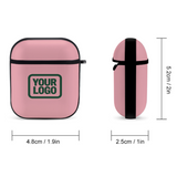 Custom Light Pink Green AirPods Case