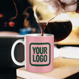 Custom Light Pink Green Mug